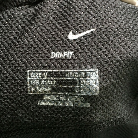 Nike Dri Fit Leggings Women Sz M Black Stretch Knit Capri Cropped Athletic Pant - Picture 6 of 11